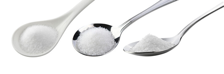 sugar in spoon on transparent png