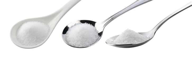 sugar in spoon on transparent png