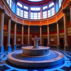 Obraz premium Pump room in an antique building.