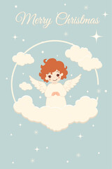 Christmas Angel in the Clouds