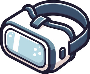 vector VR goggles virtual reality svg illustration