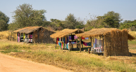 Roadside village shopping in Africa