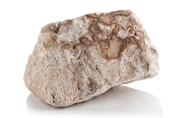 A stone, a fragment of limestone.