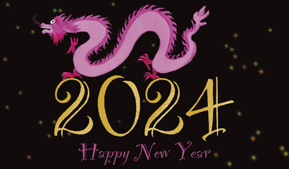 Fototapeta na wymiar Year of the Dragon Chinese New Year Celebration 2024