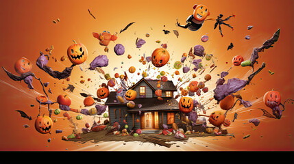 Trick-or-Treat Candy Explosion