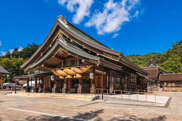 Fototapeta na wymiar Hodan, Main Hall of Izumo Taisha in Izumo city, Shimane, Japan