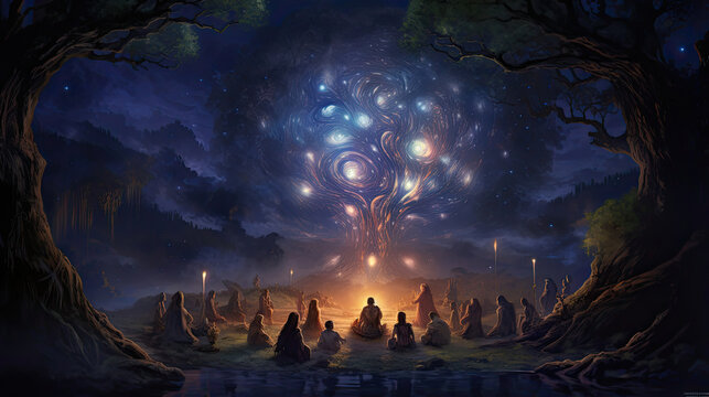 Moonlit Mystic Gathering