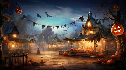Enchanted Pumpkin Village Market