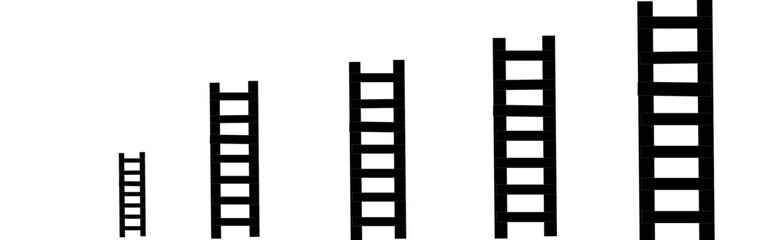 household stairs vector illustration low to high 