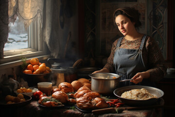 photo of women She prepared homemade meals every day, nourishing her family
