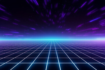 Colorful futuristic neon line technology introduction background - illustration 3d graphic technology background concept, abstract back ground