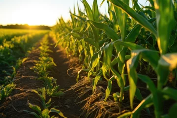 Deurstickers field of corn © Rieth