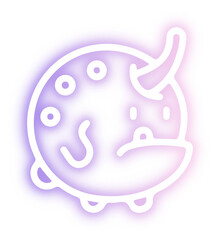 Set of Halloween neon