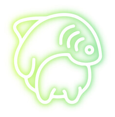 Set of Halloween neon