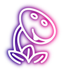 Set of Halloween neon