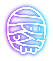 Set of Halloween neon