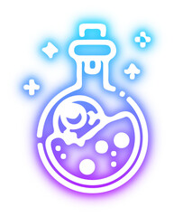 Set of Halloween neon