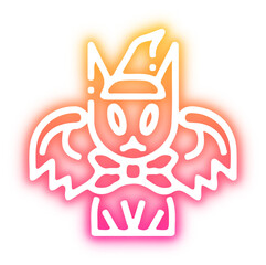 Set of Halloween neon