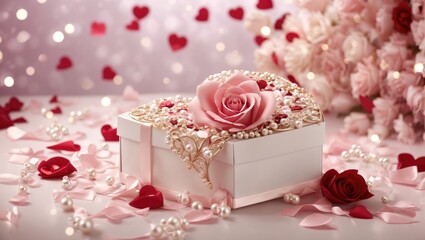 "Heartfelt Celebrations: Roses, Pearls, and Surprises"