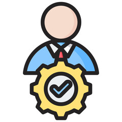 Manager Outline Color Icon