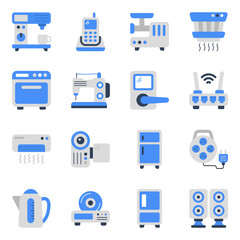 Pack of Gadgets Flat Icons