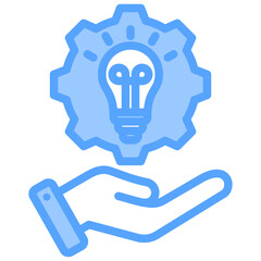 Creative Solution Blue Icon