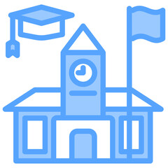 School Blue Icon