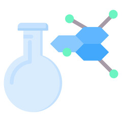 Chemical Compounds Flat Icon
