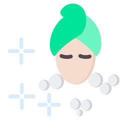 Facial Treatment Flat Icon