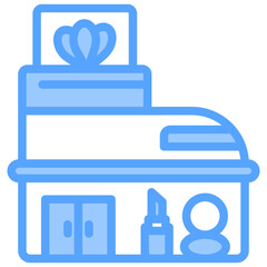 Cosmetic Industry Blue Icon