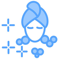 Facial Treatment Blue Icon