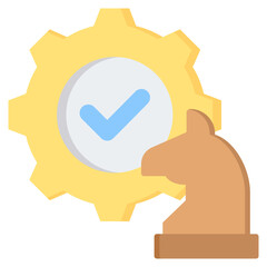 Strategy To Execution Flat Icon