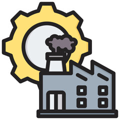 Business Sector Outline Color Icon