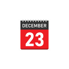 December 23 Concept Design. Vector Illustration.	