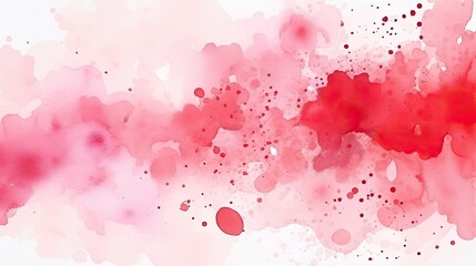 A red watercolor spot. Abstract background with spots and blots. Flowing paint shining