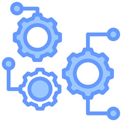 Functions Blue Icon