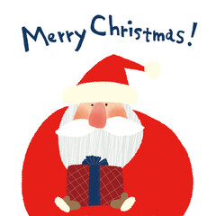 クリスマス、サンタクロースのイラスト