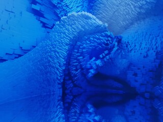 shades of turquoise and dark royal blue turbulent water and fluid blur