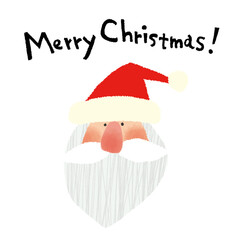 クリスマスのサンタクロースのイラスト