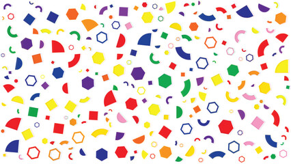 pattern with colorful shapes