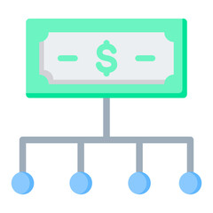 Cost Structure Flat Icon