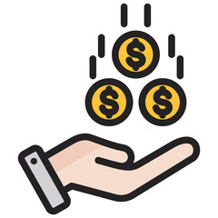 Payment Outline Color Icon