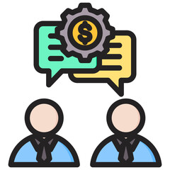 Communication Outline Color Icon