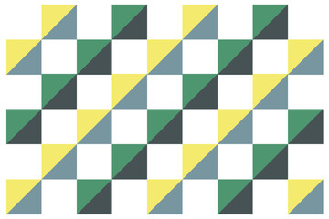 Abstract background of geometric checkerboard and triangle with modern color. Vector seamless pattern. ready to use for cloth, textile, wrap and other