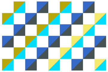 Abstract background of geometric checkerboard and triangle with modern color. Vector seamless pattern. ready to use for cloth, textile, wrap and other