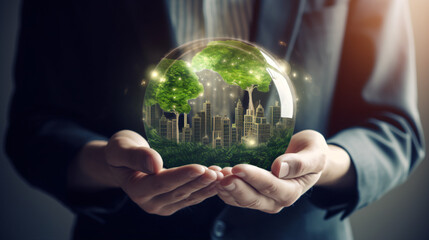 Sustainable growth and eco-friendly enterprises relying on renewable energy sources. Innovative contemporary technologies enable us to foster a clean, environmentally conscious, and recyclable ecosyst