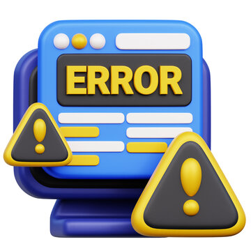 Browse Error - Empty State 3D Icon