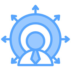 Soft Skill Blue Icon