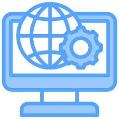 Web Development Blue Icon