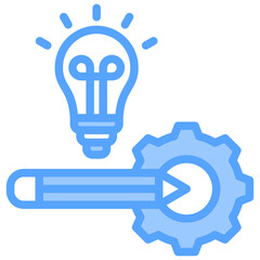 Strategy Assessment Blue Icon